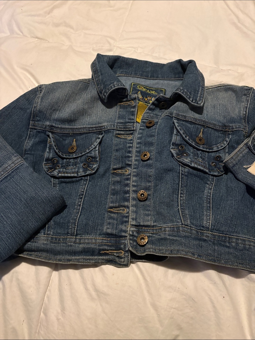 STAR by Julien David Women's Medium Blue Denim Jean Jacket
